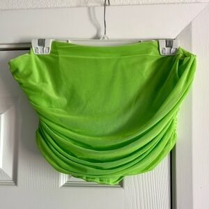 Steve Madden Neon Green Mesh Tube Top